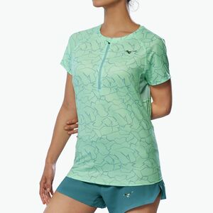 Női futó póló Mizuno Graphic Trail Tee neo menta (Graphic Trail Tee J2GAC20631) kép