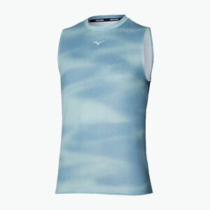 Férfi futópóló Mizuno Core Graphic Sleeveless cloud blue felhő kék (Core Graphic Sleeveless J2GAC01204) kép