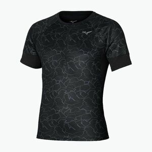 Férfi Mizuno Graphic Trail Tee fekete futó póló (Graphic Trail Tee J2GAC20609) kép