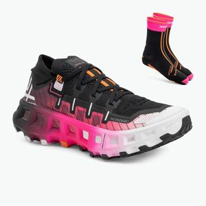 Futócipő X-Bionic Terraskin X00/C x fekete/x fehér/fluo rózsaszín cipő (Terraskin X00/C TSTS00W24U) kép