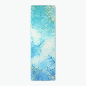 Jóga/fitness szőnyeg FORCEBAND Gold 4 mm kék/arany (Gold Blue MC 4.0 GB) kép