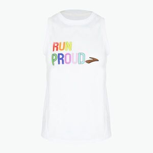 Női Brooks Distance Graphic Tank fehér/szivárvány/szemöldök futópóló (Distance Graphic Tank 221470913) kép
