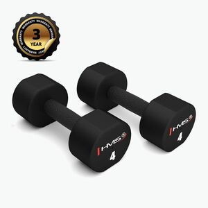 HMS HPT02 TPU súlyzók 2 db. 4 kg fekete (HPT04 TPU 17-66-213) kép