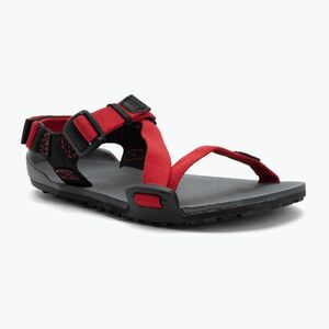 Mezítlábas gyermek Xero Shoes Z-Trail szén/piros paprika szandálok (Z-Trail TROY-CHRP) kép