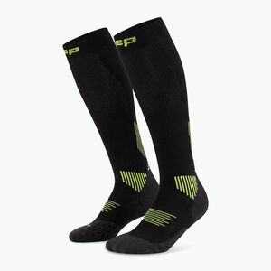 CEP Női kompressziós zokni Run Tall 5.0 fekete/lime (Run Tall 5.0 WP70LR2) kép
