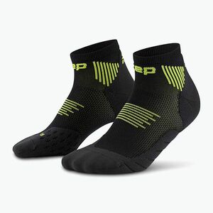 CEP női kompressziós zokni Run Low Cut 5.0 fekete/lime (Run Low Cut 5.0 WP7ALR3) kép