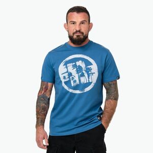 Férfi Pitbull Logo Palms árnyalat kék póló (Logo Palms 215125551005) kép