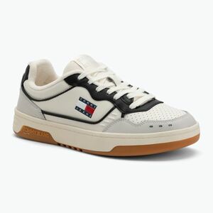 Férfi Tommy Jeans Cupsole Elevated Leather elefántcsont cipő (Cupsole Elevated Leather EM0EM01585YBI) kép