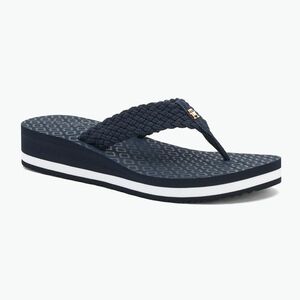 Tommy Hilfiger Crochet Mid Beach Sandal női flip flopok űrkék (Crochet Mid Beach Sandal FW0FW08737DW6) kép