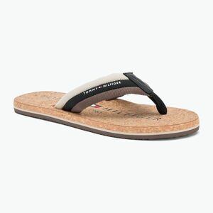 Férfi Tommy Hilfiger Cork Beach flip flopok fekete (Cork Beach FM0FM05647BDS) kép