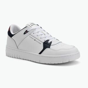 Férfi Tommy Hilfiger Basket Core Core Lite Lth Mix fehér cipő (Basket Core Lite Lth Mix FM0FM05518YBS) kép