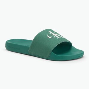 Calvin Klein férfi flip-flop YM0YM01367 Monologo CV Wild Green férfi flip-flopok (Monologo CV YM0YM01367L3Y) kép