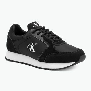Férfi cipő Calvin Klein YM0YM01326 Retro Runner Sock Lace Up Ny-Su Calvin Navy/Bright White/Gum Férfi cipők (Retro Runner Sock Lace Up Ny-Su YM0YM013260GM) kép