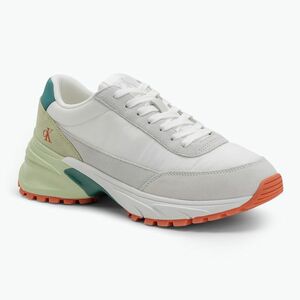 Calvin Klein férfi cipő YM0YM01292 Hike Runner Casual Ny-Su Bright White/Wild Green/Tigerilily (Hike Runner Casual Ny-Su YM0YM012920HS) kép