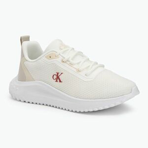 Calvin Klein férfi cipő YM0YM01285 Hike Runner Mix Mesh Bright White/Moonstruck/Tandoori Fényes Fehér/Moonstruck/Tandoori (Hike Runner Mix Mesh YM0YM012850GC) kép