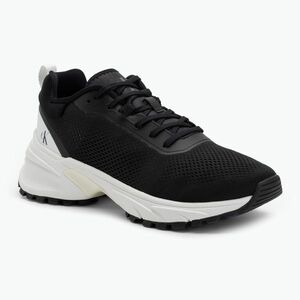 Calvin Klein férfi cipő YM0YM01284 Hike Runner Tech Knit Fekete/Fényes Fehér (Hike Runner Tech Knit YM0YM012840GM) kép
