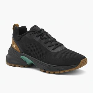 Calvin Klein férfi cipő YM0YM01284 Hike Runner Tech Knit Ck Black/Grain Brown/Wild Green Fekete/Grain Brown/Wild Green (Hike Runner Tech Knit YM0YM0128401O) kép