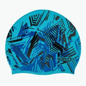 Speedo Slogan Print kék/fekete gyermek úszósapka (Slogan Print 8-08386D692) kép