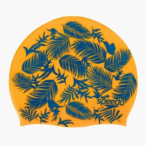 Speedo Slogan Print narancssárga/kék gyermek úszósapka (Slogan Print 8-08386D691) kép