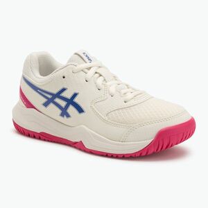 Asics Gel-Dedicate 8 GS Jr krém/sötét kobalt gyermek teniszcipő (Gel-Dedicate 8 GS Jr 1044A077-105) kép