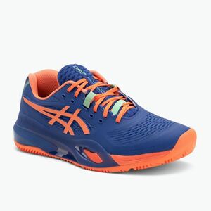 ASICS Gel-Resolution X férfi evezős cipő sötét kobalt/élénk korall (Resolution X Padel 1041A492-402) kép