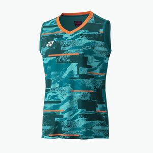 Női tenisz póló YONEX 0035 Club Sleeveless W kék/zöld (0035 Club Sleeveless W CTYW00354BGS) kép