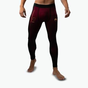 Férfi edző leggings Venum Tactical XT Spats fekete/burgundy/gold (Tactical XT Spats VENUM-05529-100) kép