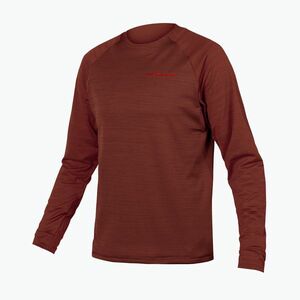 Férfi Endura Singletrack Fleece tégla kerékpározás hosszú ujjú (Singletrack Fleece E9155BRK) kép
