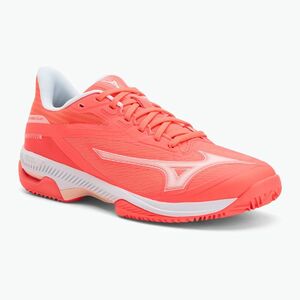 Női teniszcipő Mizuno Wave Exceed Court CC W calypso coral/fehér/barely pink (Wave Exceed Court CC W 61GC252166) kép
