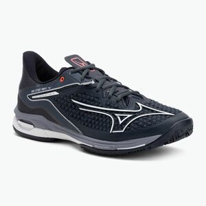 Mizuno Wave Exceed Tour 6 CC teniszcipő odyssey szürke/fehér/kék gránit (Wave Exceed Tour 6 CC 61GC247405) kép