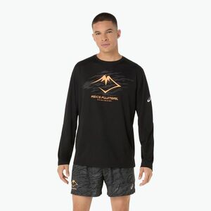 ASICS férfi futó hosszú ujjú Fujitrail logo LS teljesítmény fekete (Fujitrail Logo LS 2011D391-001) kép