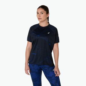 Női ASICS Road Lite-Show SS teljesítményű fekete futópóló (Road Lite-Show 2012D289-001) kép