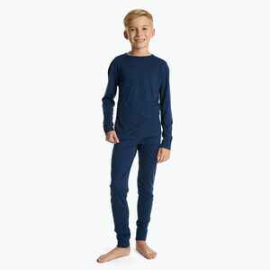 Gyermek termikus fehérnemű szett WOOLCANO Merino 100% SET0683 tengerészkék (Merino SET0683 WLC-B5AP010-NAV) kép