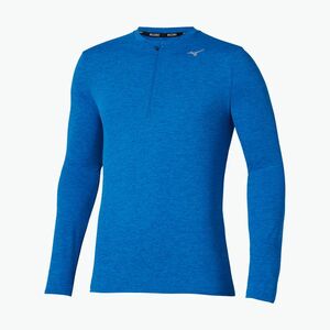 Férfi futó hosszú ujjú Mizuno Core Impulse Half Zip Tee hercegnő kék (Core Impulse Half Zip Tee J2GAC53518) kép