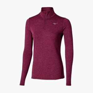 Női futó pulóver Mizuno Core Impulse Half Zip Tee sötétlila (Core Impulse Half Zip Tee J2GAC71668) kép