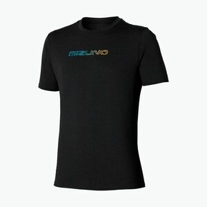 Férfi futópóló Mizuno Core Tee fekete (Core Tee J2GAC50909) kép