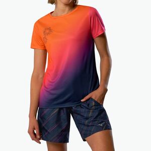 Női futó póló Mizuno Summer Pack QD Tee yuuyake yuuyake (Summer Pack QD Tee J2GAC75097) kép