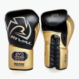 Rival RS100 Professional fekete/arany bokszkesztyű (RS100 Professional RS100-BLACK/GOLD) kép