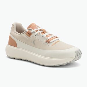 Calvin Klein női cipő YW0YW01823 Athleisure Runner Laceup Nt krémfehér/tojáshéj/poros korall (Athleisure Runner Laceup Nt YW0YW018230GG) kép