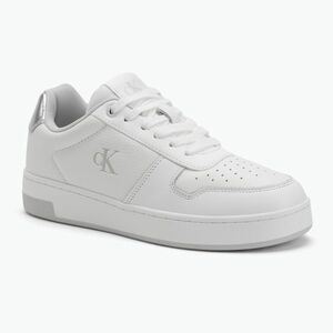 Calvin Klein női cipő YW0YW01765 Basket Cupsole Low Mg világos fehér/ezüst (Basket Cupsole Low Mg YW0YW017650LI) kép