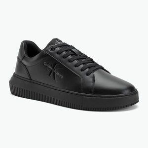 Calvin Klein férfi cipő YM0YM00681 Chunky Cupsole Monologo Lth tripla fekete (Chunky Cupsole Monologo Lth YM0YM006810GT) kép