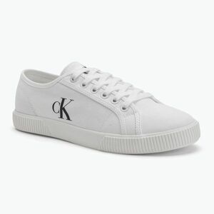 Calvin Klein női edzőcipő YW0YW01762 Ess Vulc Low Cv Mg Wn tripla fényes fehér (Ess Vulc Low Cv Mg Wn YW0YW017620K4) kép