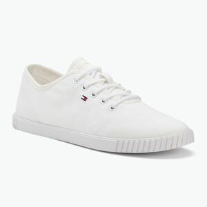Tommy Hilfiger női edzőcipő Canvas Lace Up fehér (Canvas Lace Up FW0FW08641YBS) kép