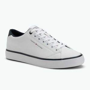 Tommy Hilfiger férfi edzőcipő Th Hi Vulc Core Low Leather Ess YBS fehér (Th Hi Vulc Core Low Leather Ess YBS FM0FM05041YBS) kép