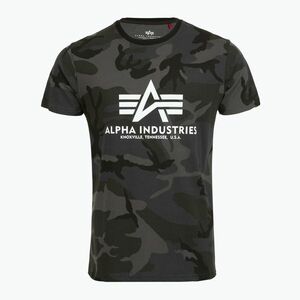Férfi Alpha Industries Basic Camo fekete terepszínű polo póló (Basic Camo 100501C125) kép