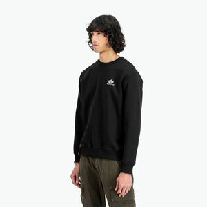 Férfi Alpha Industries Basic Small Logo pulóver fekete (Basic Small Logo 18830703) kép