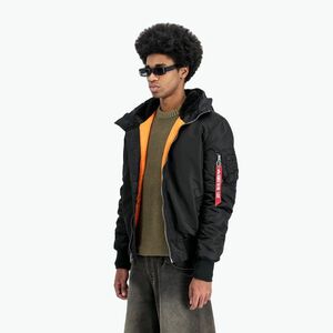 Férfi Alpha Industries MA-1 kapucnis bomber dzseki fekete (MA-1 Hooded Bomber 15810403) kép