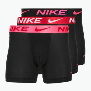 Férfi Nike Dri-Fit Essential Micro Boxer Brief 3 pár fekete hyper pink/uni piros/fekete magas fényű wb (Dri-Fit Essential Micro KE1157-5YG) kép