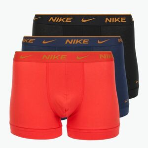 Férfi Nike Everyday Cotton Stretch Trunk boxeralsó 3 pár világos bíbor/éjfekete/középkék/fekete (Everyday Cotton Stretch Trunk KE1008-YR1) kép