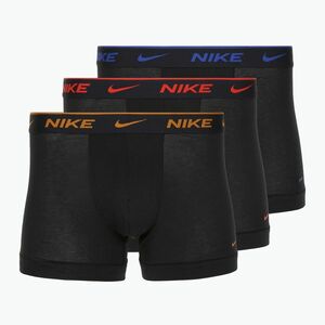 Férfi boxeralsó Nike Everyday Cotton Stretch Trunk 3 pár fekete lig crim/des och/deep night logós derékpánt 3 pár (Everyday Cotton Stretch Trunk KE1008-EXZ) kép